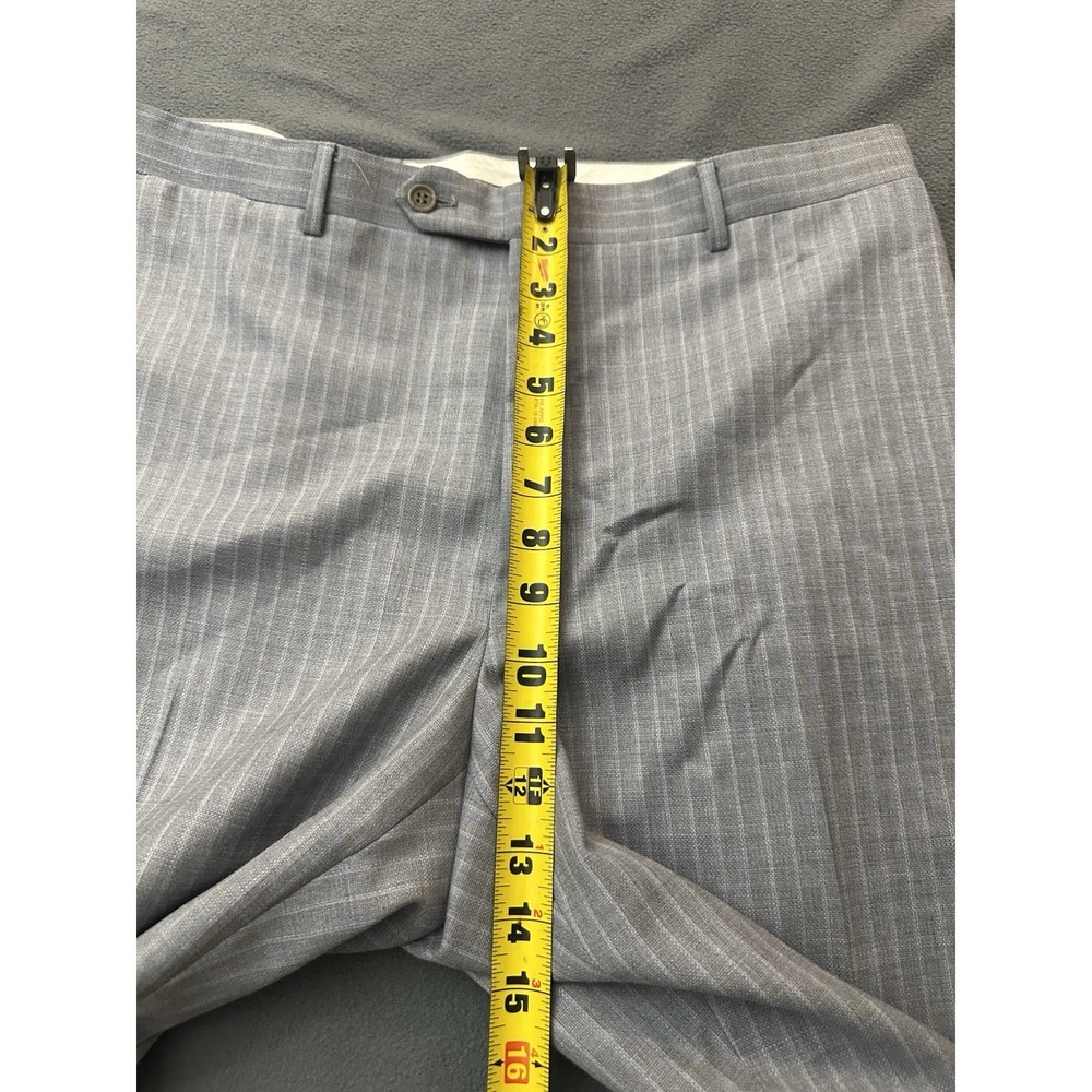 Canali Suit Mens 56 38R Gray Pin Stripe Wool 2 Piece Italy - Picture 15 of 16